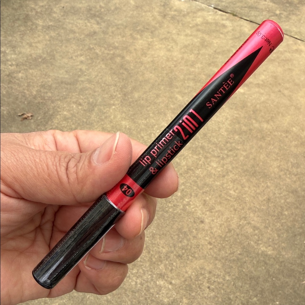 Santee 2-in-1 Lip Primer & Lipstick Pencil — Red #04